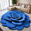 Flower Carpet, Special-Shaped Soft Peony Floor Mat, Durable 40X40Cm/60X60Cm Non-Slip Absorbent Bathroom Floor Mat For Living Roo