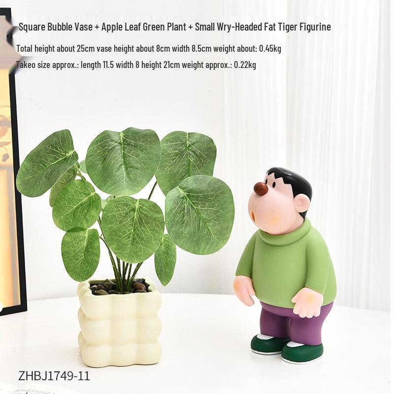 Bionic Bonsai Artificial Green Plants - Desktop Potted Decor for Home or Office