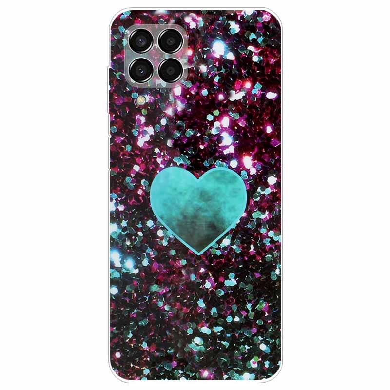 Hülle für Samsung M33 Hülle Marmor Weiches TPU Silikon Handyhüllen für Samsung Galaxy M53 5G Hülle Klarer Bumper M 33 53 Schutz