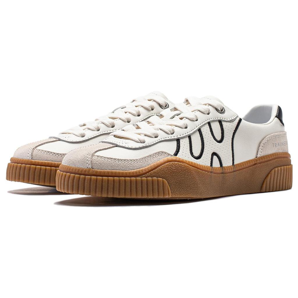 New LiNing Yunchuan V2 Anti Slip Wear Resistant Low Top Trendy Board Shoes Women's White Black AGCT394-5