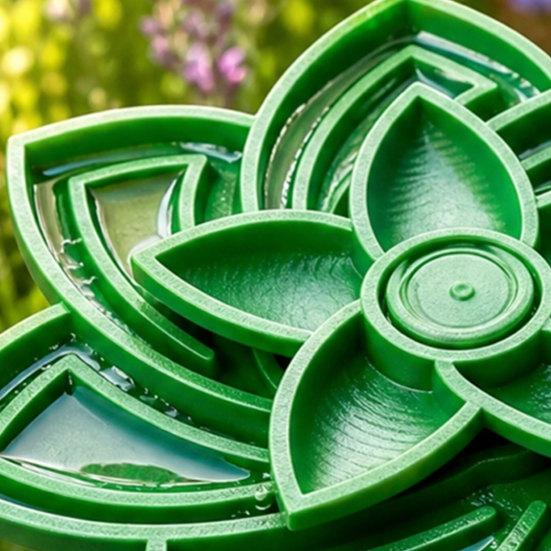 Yousheng 3D Printed Flower Bee Waterer, Garden Stake, Bee Drinking Fountain Outdoor Decor, Open Anti-Drowning Trough, 2-in-1 Ornament To Attract