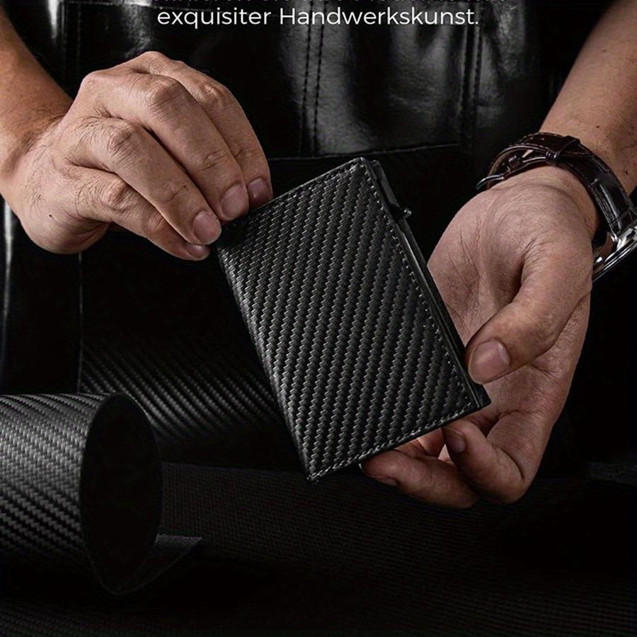Slank lommebok med myntlomme Kredittkortlommebok Herre for Magnetisk lukking RFID-beskyttelse Herrelommebok