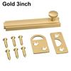 1 Set Barn Slide Bolt Door Latch Lock Bathroom Security Door Latch Lock  With Screw Home Hardware Accessories