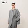LESS 2024 Autumn Loose Fit Long Wool Blend Blazer