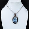 Árvore da Vida Owyhee Opala Gemstone Fio de Cobre Puro Enrolado Feito à Mão Pingente Jóia