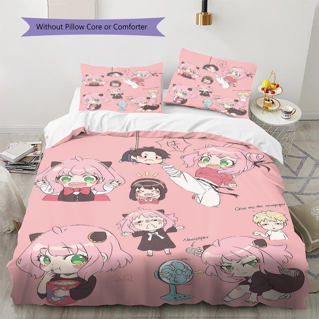 SPY×FAMILY Soft Cozy Duvet Cover, Children Bedding Set Gift, Extra Large Multiple Sizes -HE4