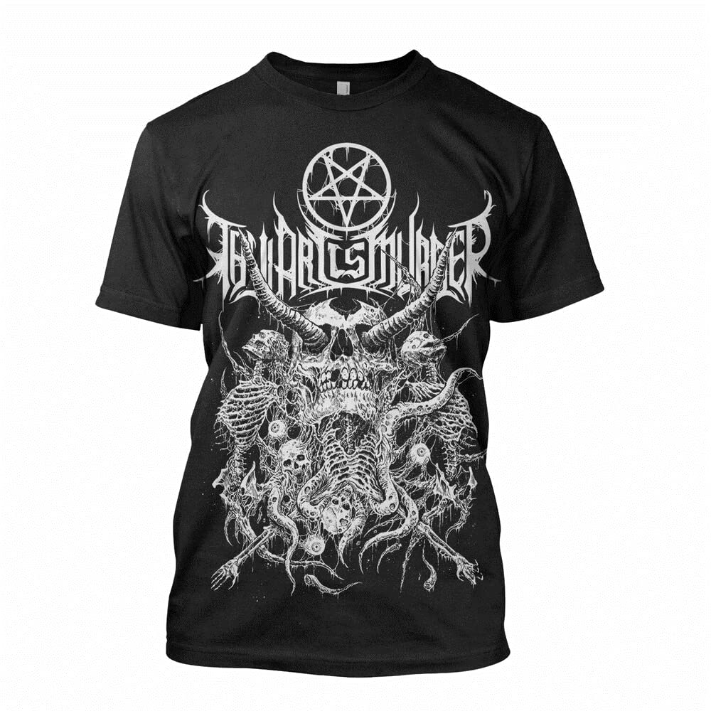Thy Art is Murder Riddick Skull Pile T-Shirt S-2XL New XS чёрный