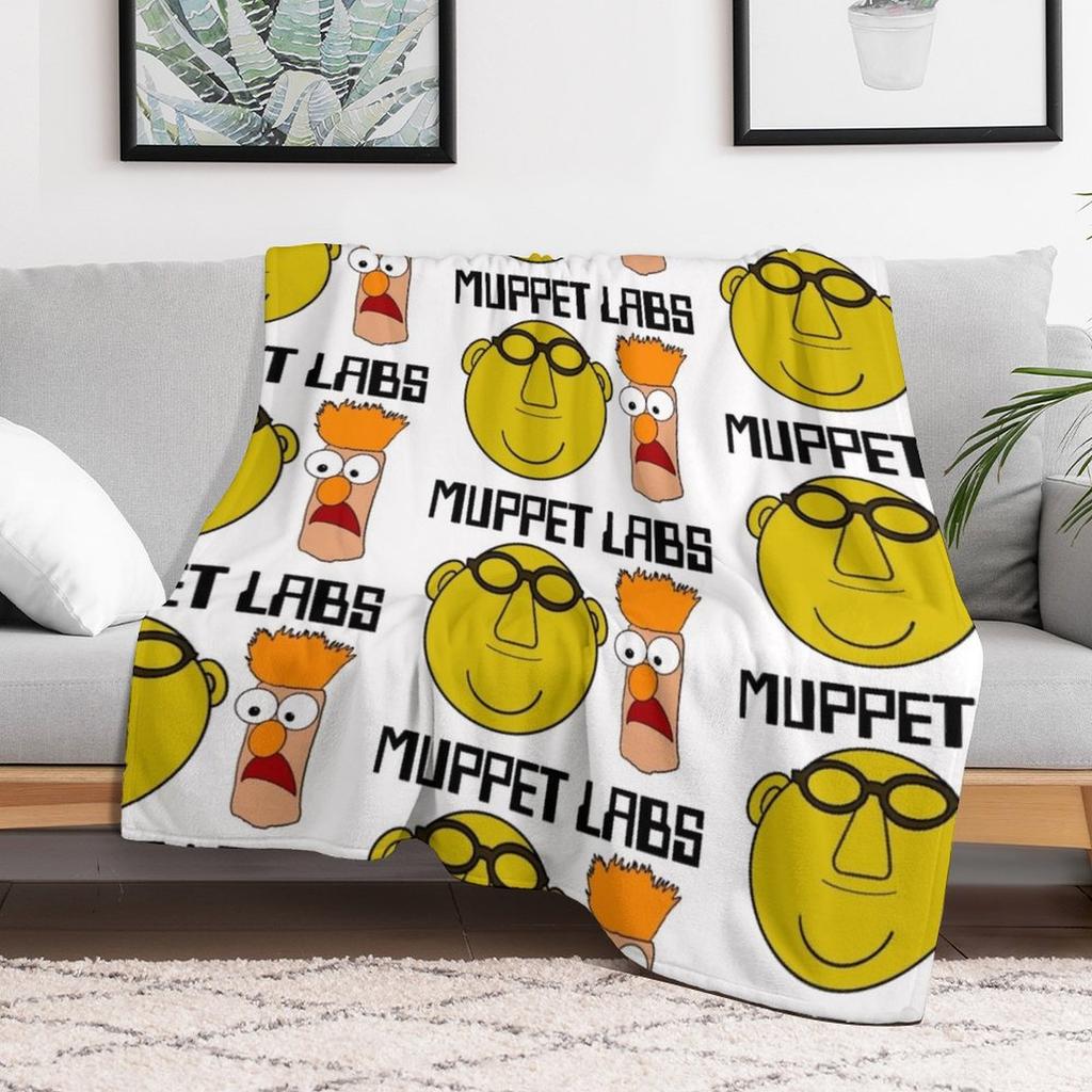 Die Muppets Dr. Bunsen Honigtau Becher Muppet Labs Wohndecke Ganzjahres Weiche Gemütliche Decke für Zuhause