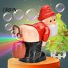Santa Farting Bubble Maker Christmas Automatic Blower, Musical Machine with Flashing Lights, Gnome Battery Operated for Kids Snowman Funny Sound Party
