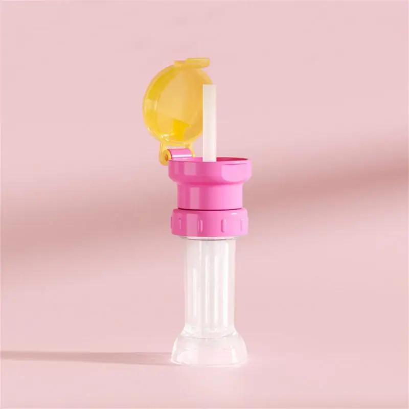 

С трубочкой для бутылки Безопасный Чехол для бутылки для сока, газировки и воды с трубочкой Непроливающийся для кормления для ребенка, младенца, детей cap красный