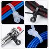100Pcs Plastic Snap Binding Self Locking Fixed Head Bundle Tie Straps Screw Hole Cable Ties Fixed Cable Tie Cable Zip Ties