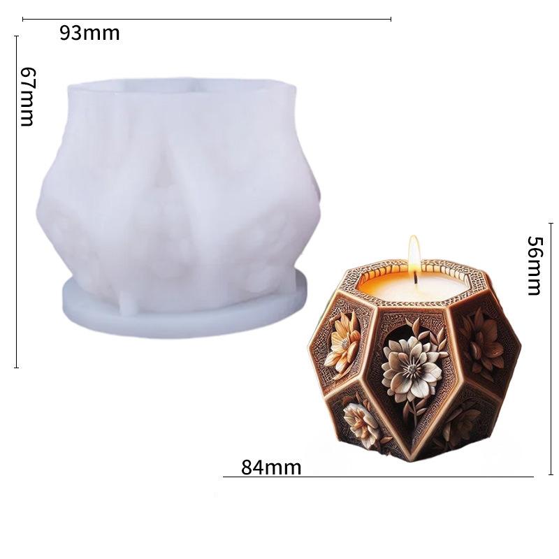 

Силиконовая форма для цветочной колонны, силиконовая форма для ароматерапии, креативная форма для свечей, резная для DIY поделок, домашнего декора, подарков, рукоделия белый