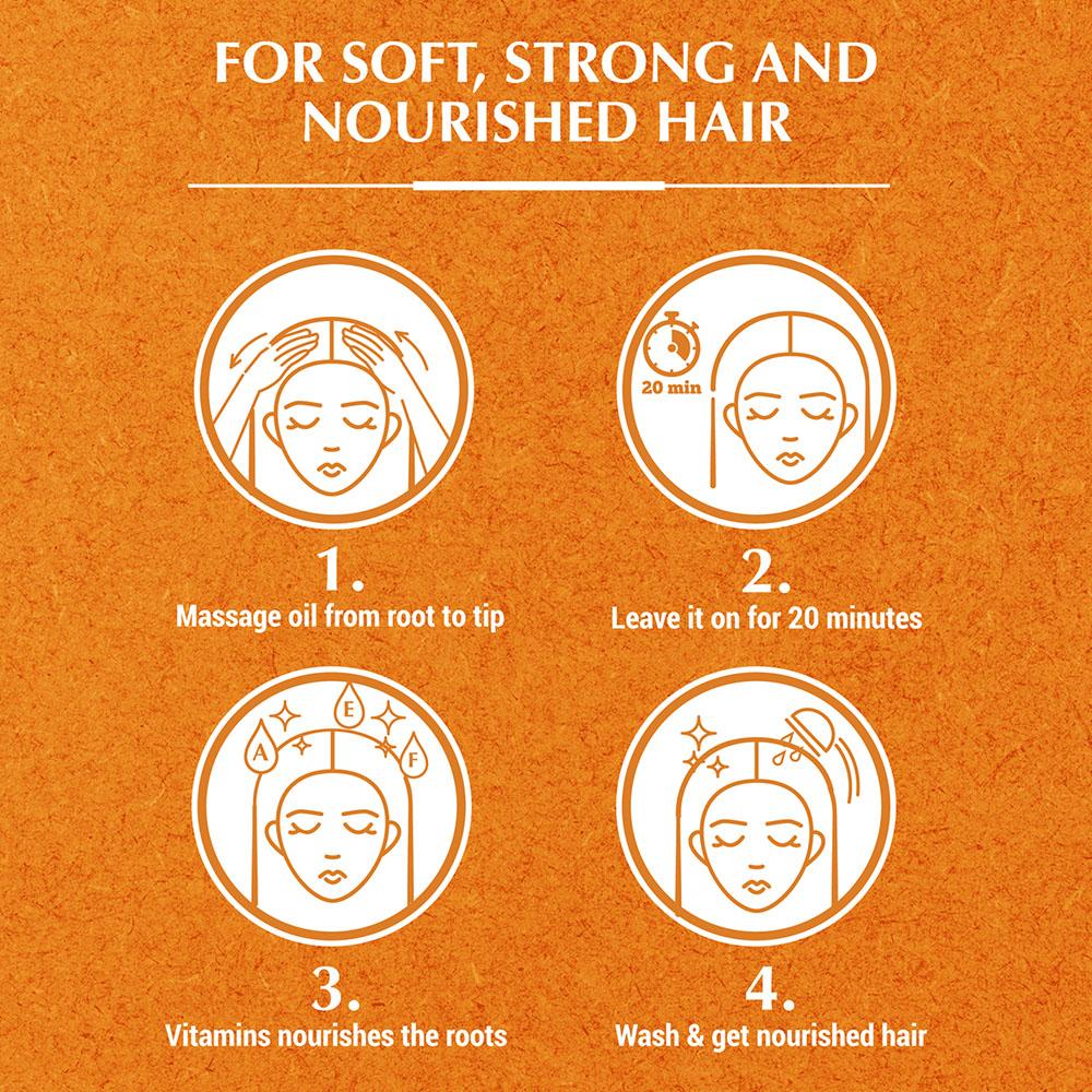 Hair Oil with Almond Extract Dabur Vatika Naturals 200ml.