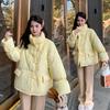 Padded jacket women's winter new year student milk whirring horn buckle down padded jacket padded jacket thickened jacket