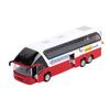 1/66 Double Decker Bus Alloy Model Long Distance Bus Diecast Metal Sound and Light Return Power Bus Children's Toy Vehicles Bus