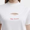 Fila X Études Letter Logo Print Crew Neck Short Sleeve T-Shirt Women T-Shirts White F11W326108F-IV