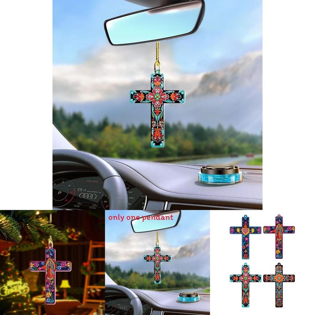 Auto Oster Acryl Kreuz Anhänger Mit Minimalistischem Design Für Fahrzeug Innenraum Dekoration