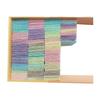 Misaki Tsumami Zaiku Material Kit: Pre-cut Chirimen Fabric, Gradient Rainbow Colors, 500 Pieces (2cm X 2cm) for Hair Accessories DIY Crafts