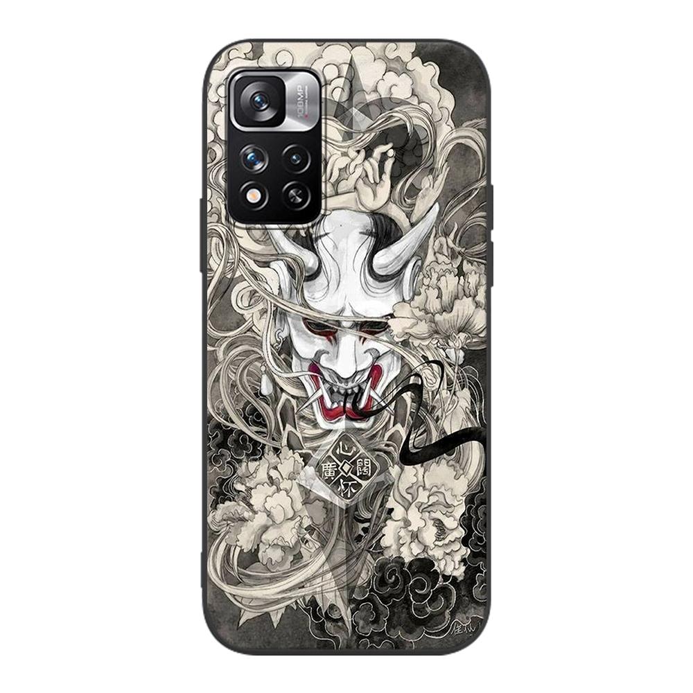 

Чехол Samurai Demon Cool для Xiaomi Redmi Note 9S 9 8 10 11 Pro 9C 9A 7 8T 7A 8A 6A 6 10S черный мягкий силиконовый чехол для телефона Redmi Note 11