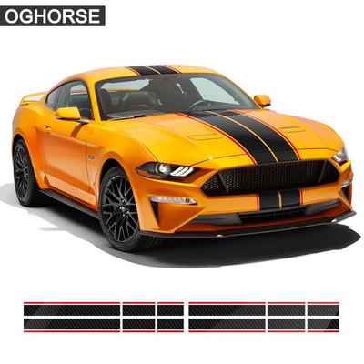 Ford Mustang Racing Stripes Hood Decal Sticker