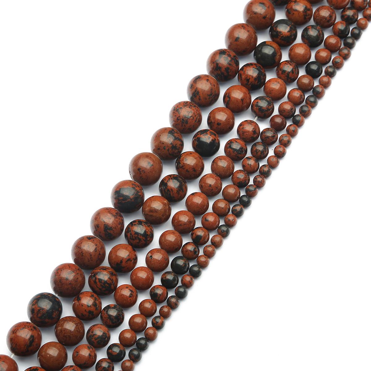 

4-12 мм 32-93 шт. Натуральный красный обсидиановый камень бусины для изготовления ювелирных изделий DIY браслет ожерелье 6mm 62pcs красный