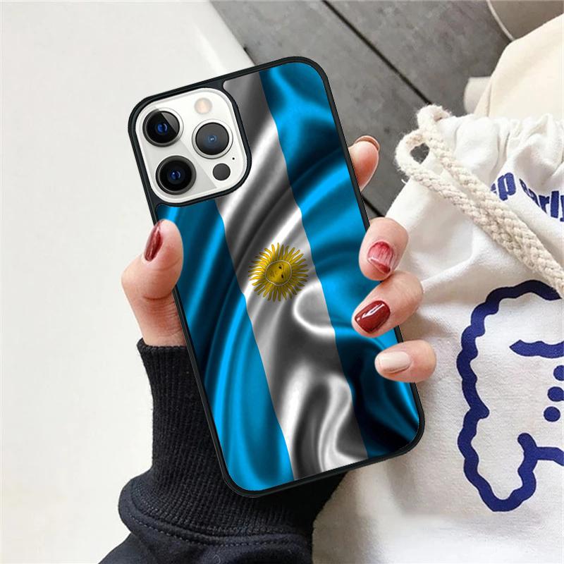 Argentine National Flag Phone Case For iPhone 17 Air 15 16 Cover 11 13 14 Pro Max 12 Plus Max Fundas