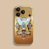 Blue Winged Gilded Letter A Tempered Glass Phone Case For iPhone 18 17 Pro Max 13 12 11 Pro Max 14 15 16 Plus 16E 17 Air Cover