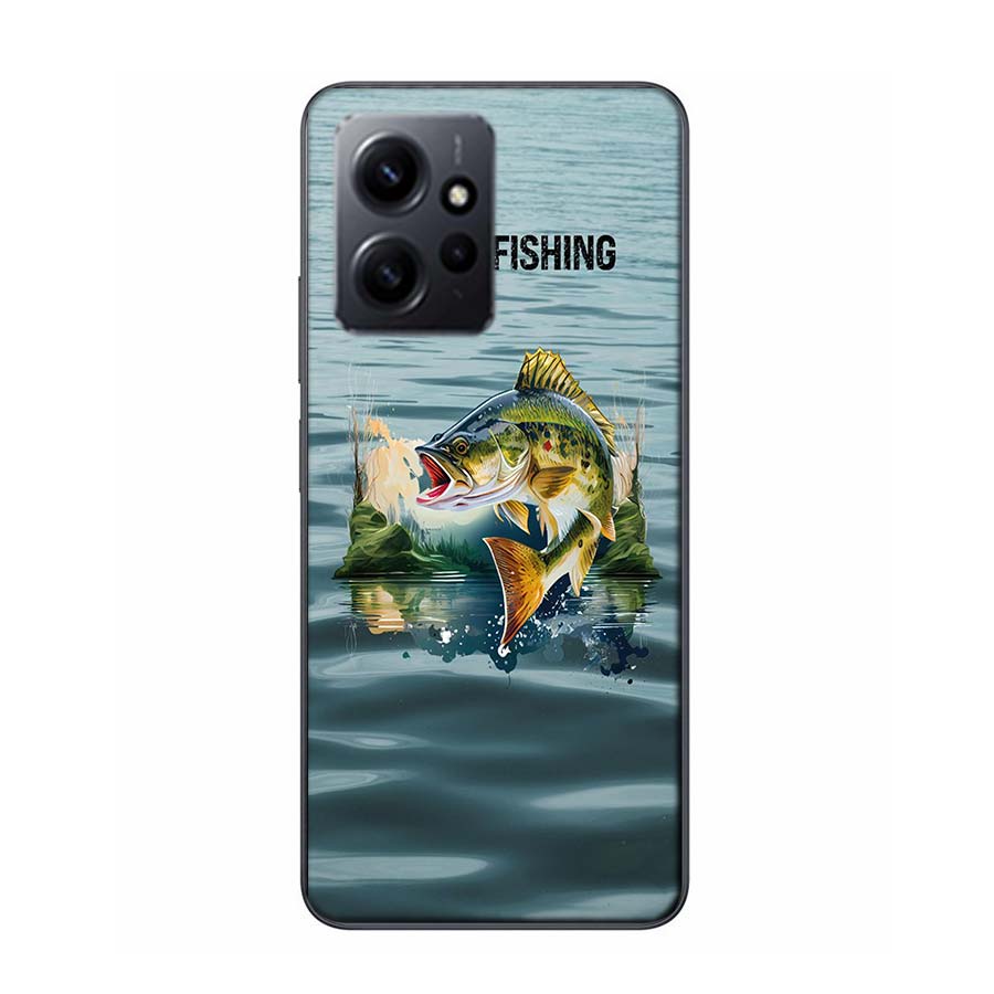 Enjoy a Day of Fishing Pleasure Phone Case For Redmi 12 13C 12C 15C 9 10 10C Note 13 Pro Plus 14 15 Pro 9T 9C 9A TPU Soft Cover