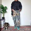 Retro American Branch Camouflage Graffiti Jeans Men's Style Niche Design Versatile Straight Logging Trousers