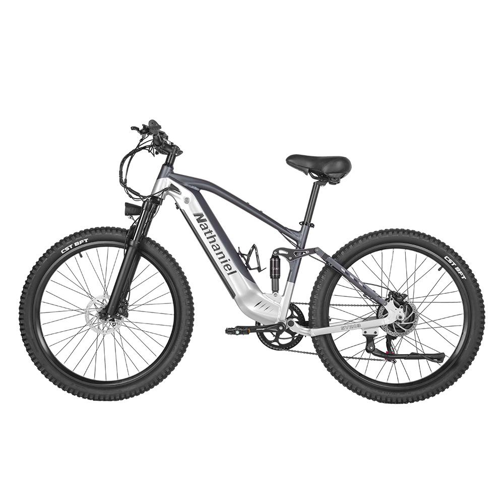 Nathaniel SYR03 Bicicletta elettrica 27.5" 48V1000W Bicicletta elettrica a pedalata assistita per adulti batterie al litio staccabili ad alta capacità Ebike