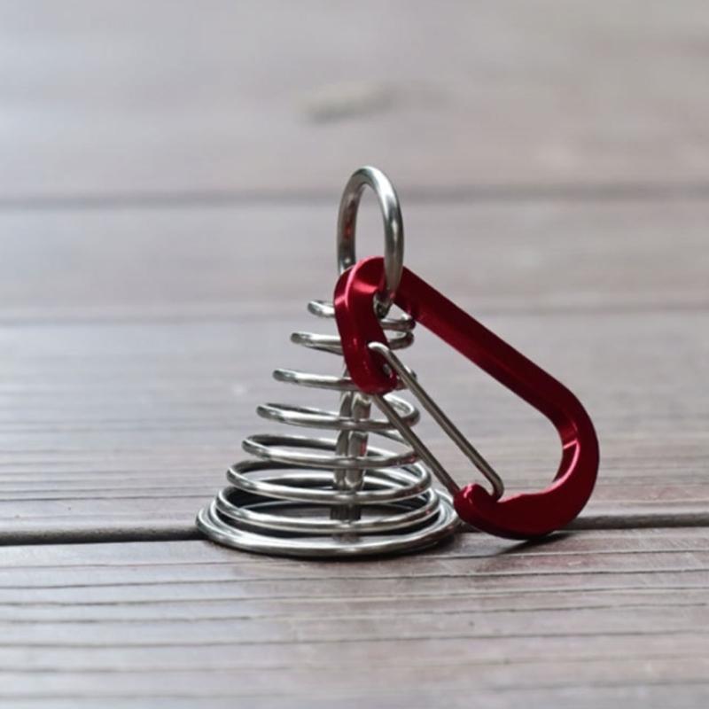 Octopuses Wind Rope Fixing Buckle Deck Anchors Peg Tent Nails Wind Rope Anchors with Spring Fixing Buckle Enduring