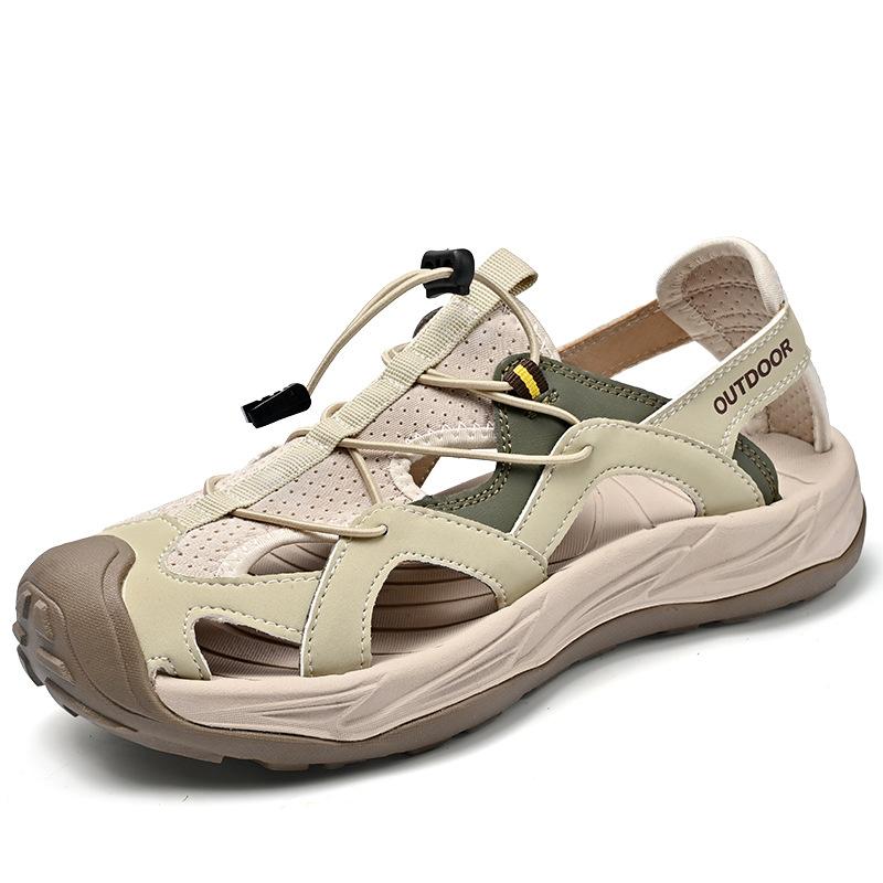 Men's Sandals New Summer Outdoor Sports Hiking Shoes Non-slip Soft Sole Breathable Bag Head Casual Beach Shoes