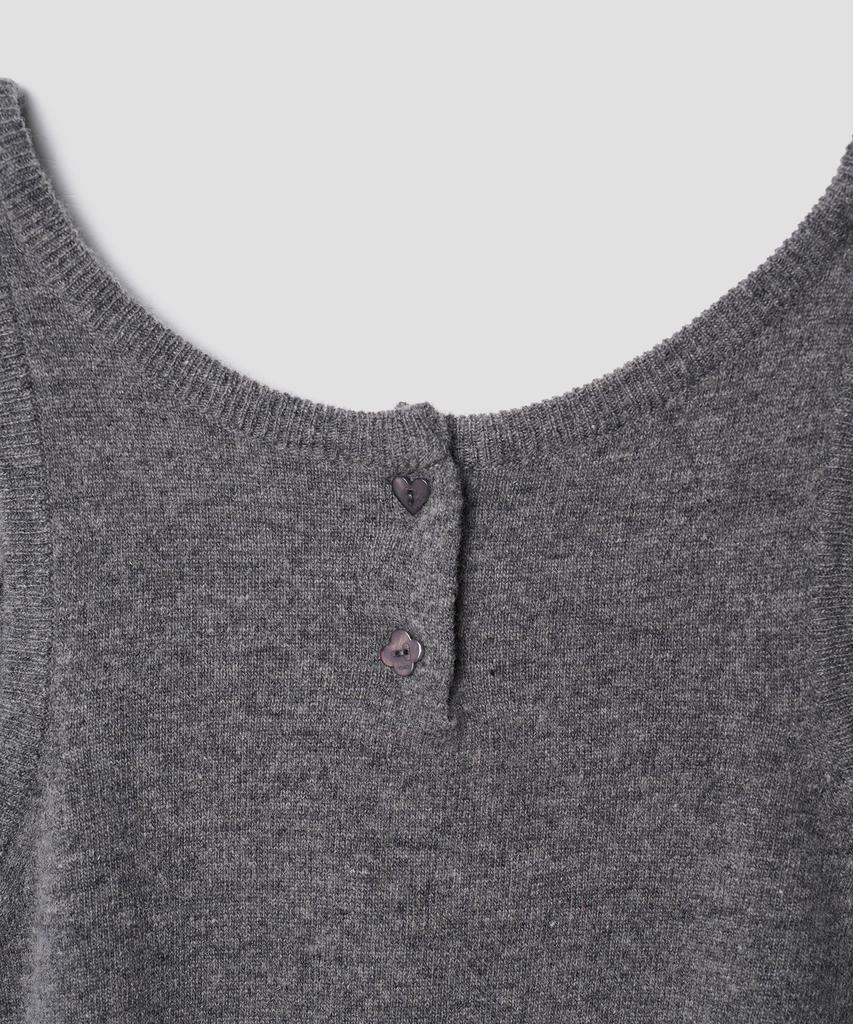 TTUDEMENT Two-Way Knit Bustier Charcoal