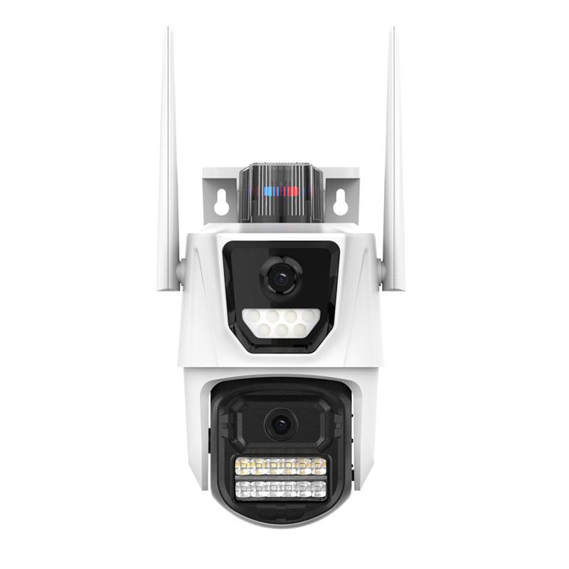 P17 Dual-Lens Outdoor Wireless Camera with ICSEE, High-Definition Mobile Remote Monitoring.