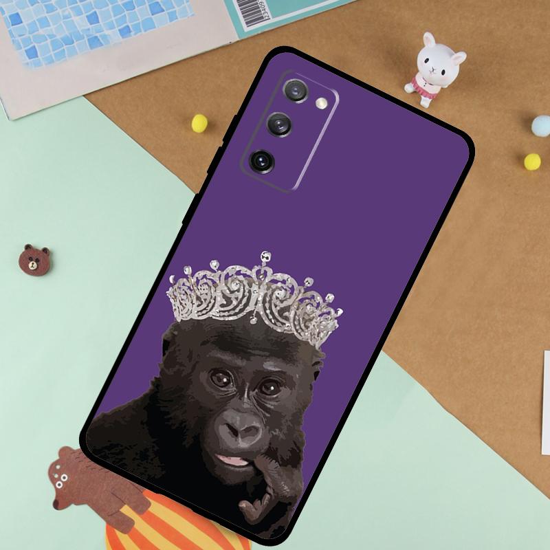 Affe Gorilla Menschenaffe Baby Weiche Hülle Für Samsung Galaxy S24 Ultra S9 S10 S20 S22 S21 Plus S23 FE S25 Ultra Funda Abdeckung