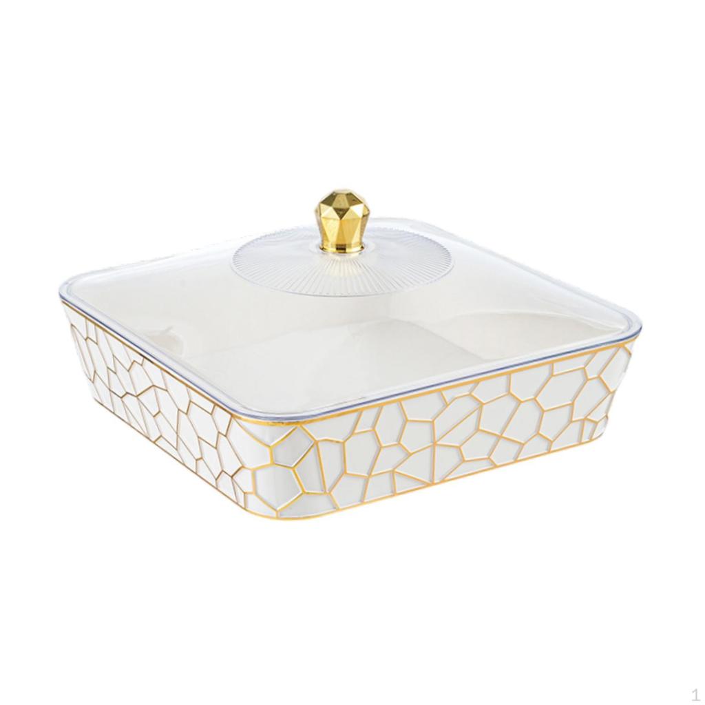 Food Serving Tray with Cover, Container for Home Use, Organizer Events