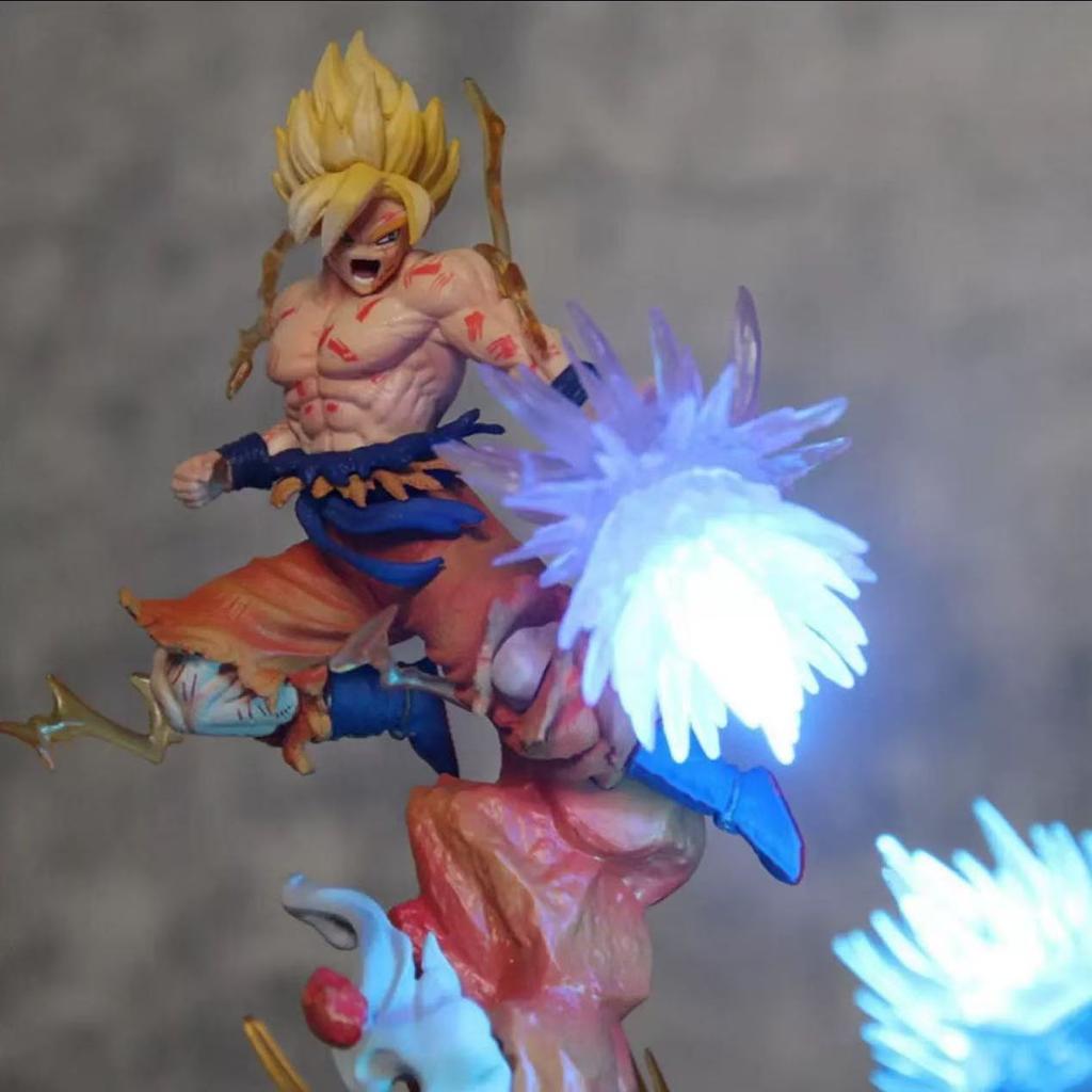 Dragon Ball Anime Figure - Kakarot Vs Frieza Light Up Battle Model Collectible Action Figure For Festival Gift
