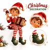 Christmas Traditional Figurine for Holiday Home Tabletop and Mantel Decoration