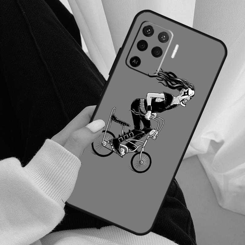 Cycling Bicycle Cycle Funny Case For Oppo A96 A76 A16 A60 A98 A58 A78 A18 A38 A80 A40 A77 A57 A17 A74 A54 A94 A15 A5 Pro