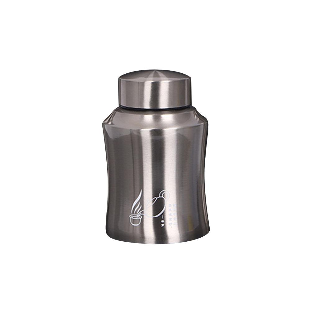 Large Capacity Tea Tin Threaded Port Sealed Tea Can Portable Tea Jar for Home&Travel