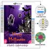 5D DIY Diamond Painting Cross Stitch Halloween Pumpkin And Witch Castle Diamond Embroidery Mosaic Wall Art Home Decoration