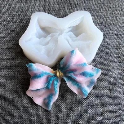 Simple Fashion Creative Handmade Bow Tie Liquid Silicone Mold DIY Crystal Epoxy Resin Mold  Baby Soap Mold Accessories Supplies