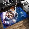 Sleepy Hedgehog Dreams Office Rug Chair Mat, Game Carpet, Suitable for Front Door, Bedroom, Living Room, Desk, Holiday Gift
