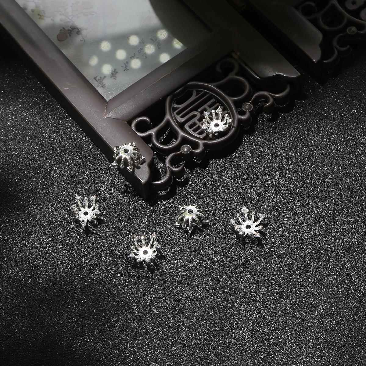 

1 шт., форма тычинки цветка, литье медных аксессуаров для изготовления ювелирных изделий, DIY, очаровательное украшение 5*10mm 1pcs серебряный