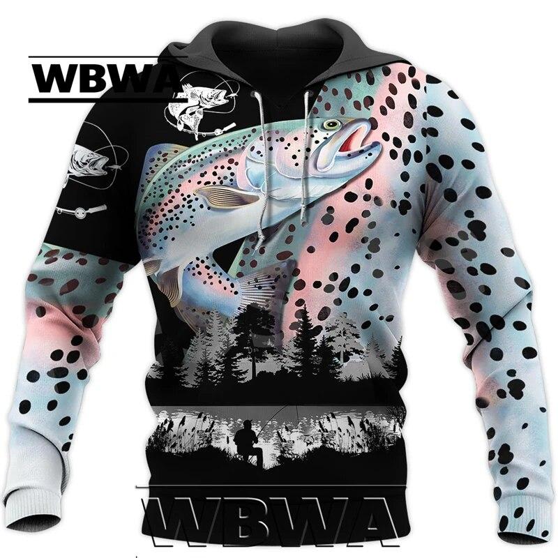 Fishing Love Mahi Mahi Fish 3D Plná velikost tisku Mikina s kapucí Muž Ženy Harajuku Outwear mikina na zip svetr Unisex