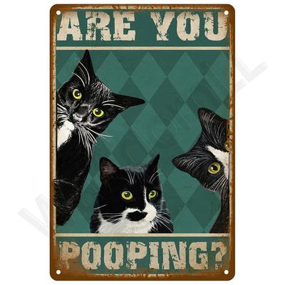 Vintage Bar Metal Signs Bathroom House Living Room Home Retro Wall Decorations Items Luxury Decor Interior Art Posters Tin Signs