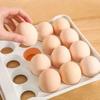 32 Cells Kitchen Egg Storage Box Refrigerator Egg Storage Box Drawer-type Storage Double-layer Pull-out Box for Egg Preservation