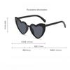 Heart-Shaped Sunglasses Vintage Irregular Pink Heart Sun Glasses Trendy Fashion Street Shooting Shades for Women UV Protection