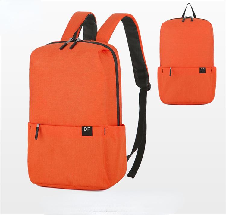 Simple and Colorful Solid Small Backpack Sports Backpack Backpack Gift Bag Schoolbag