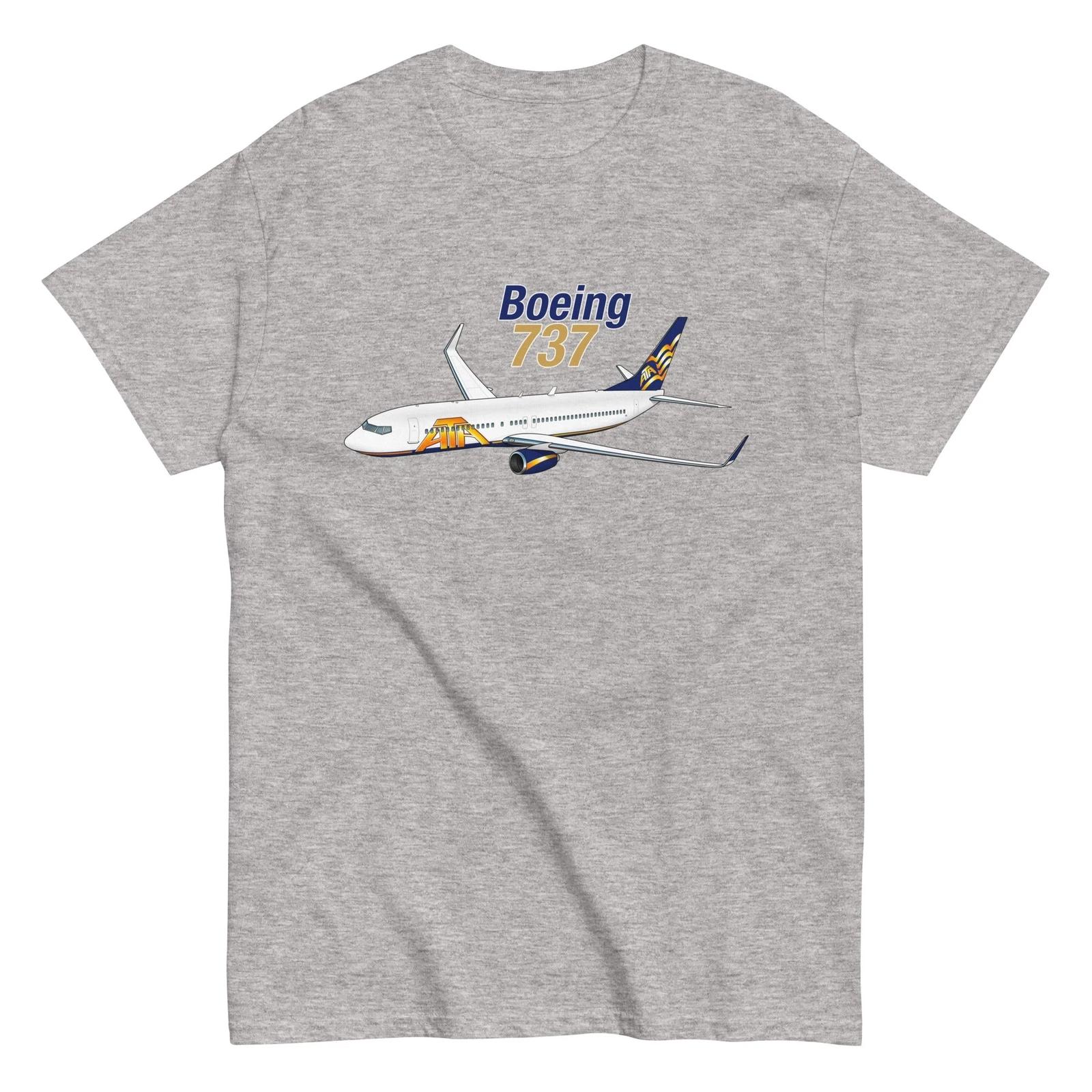Футболка с самолетом Boeing 737 от Flyboy Toys - Персонализированная S